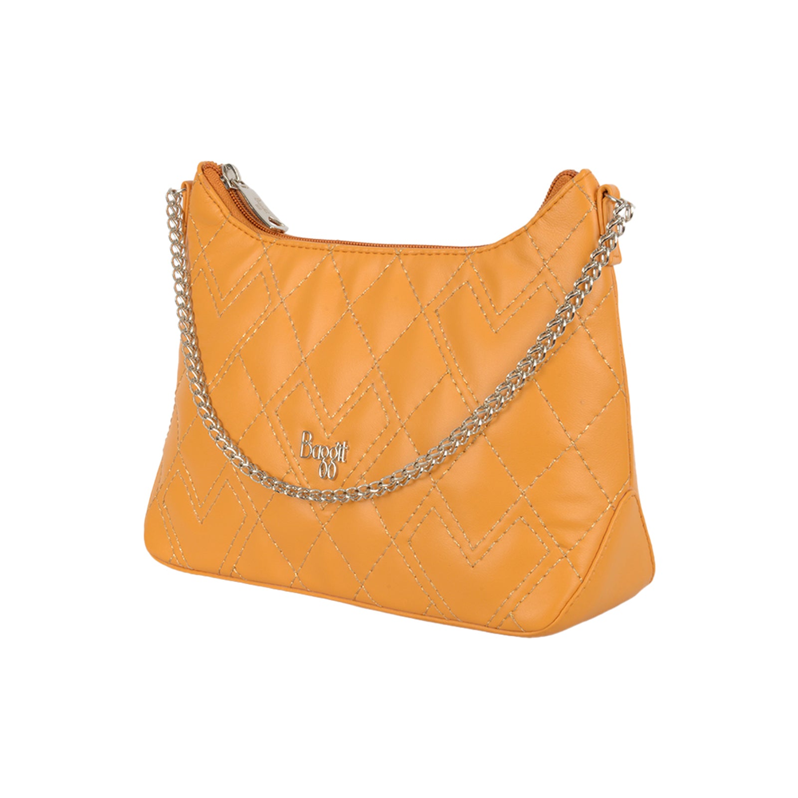 Fleecy Yellow Small Hobo Sling Bag