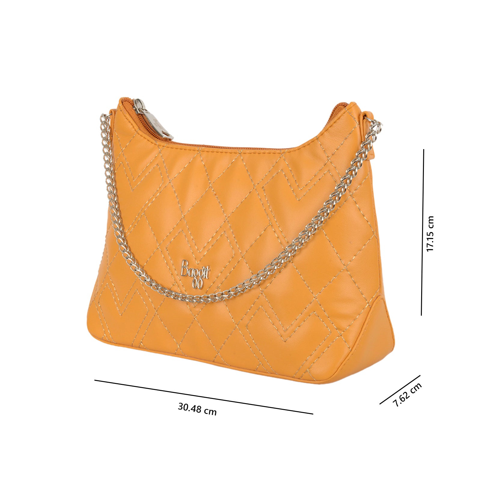 Fleecy Yellow Small Hobo Sling Bag