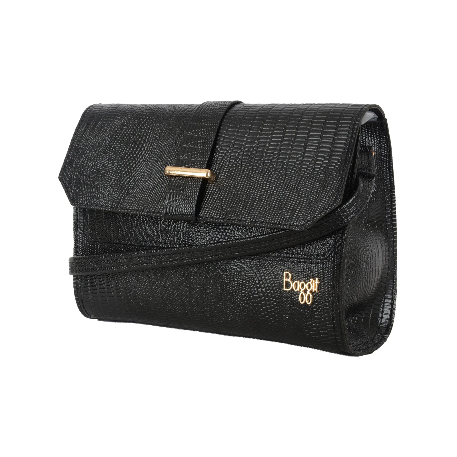 Oabrina Black Small Satchel Sling Bag