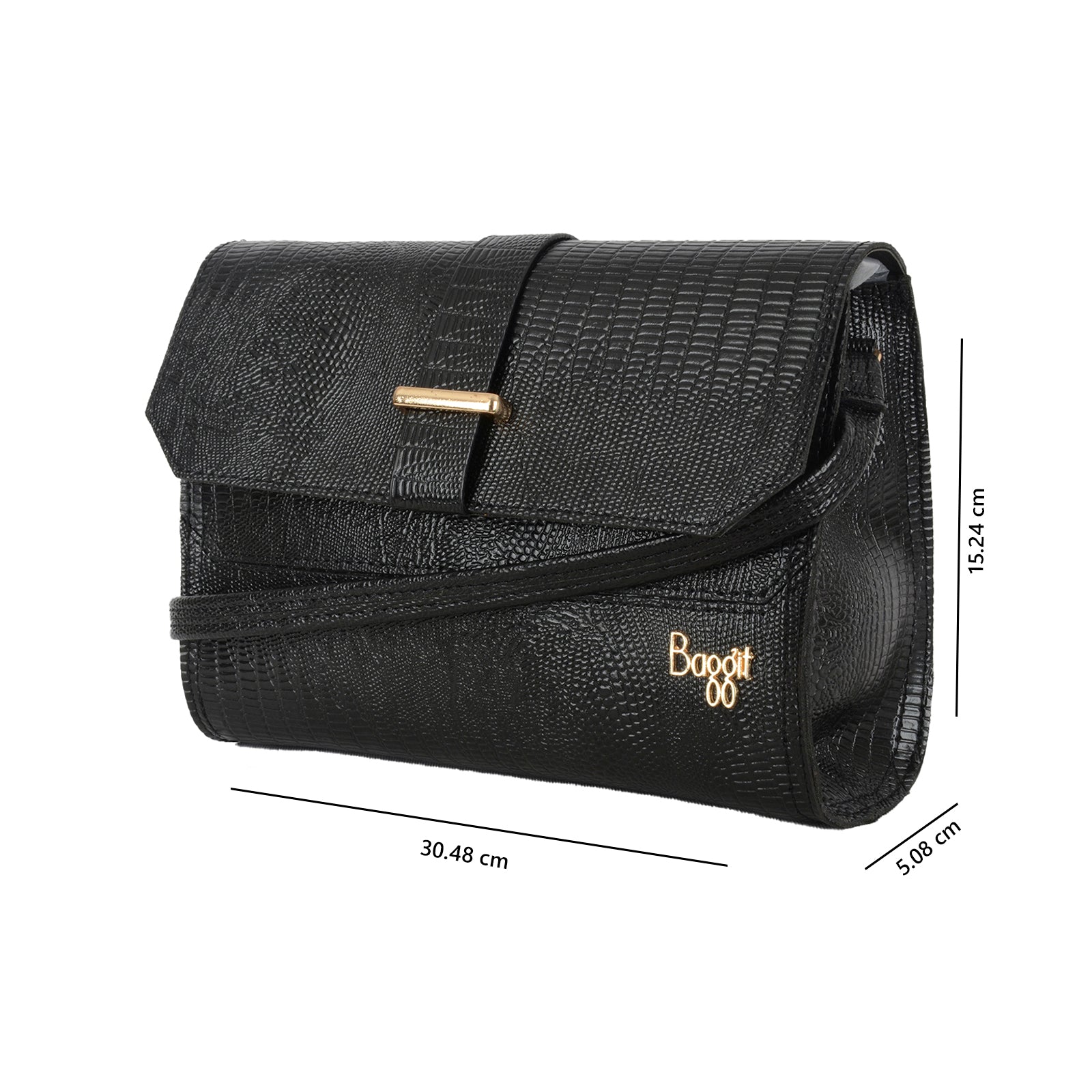 Oabrina Black Small Satchel Sling Bag