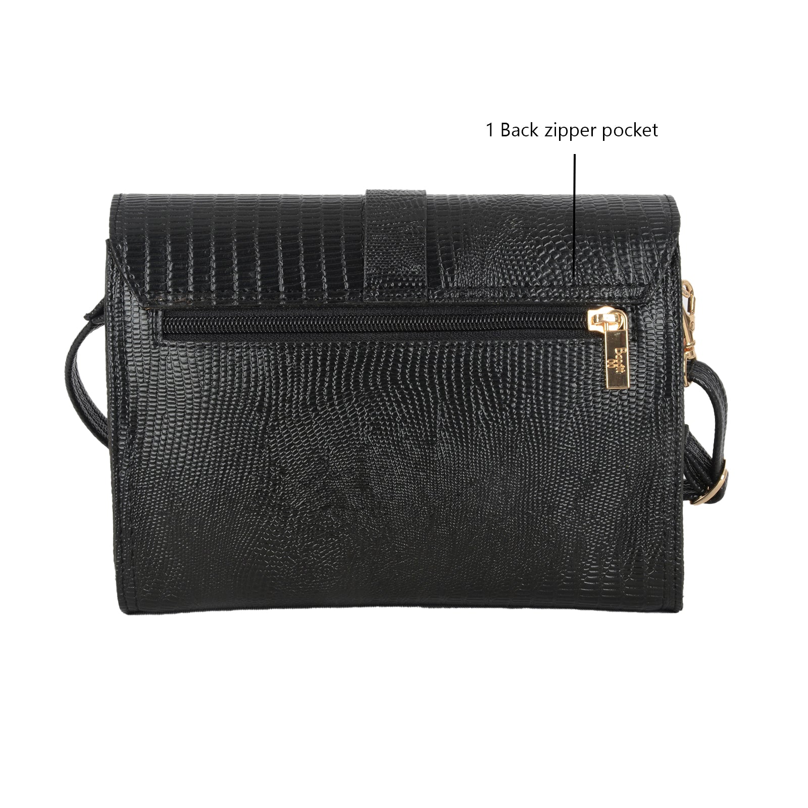 Oabrina Black Small Satchel Sling Bag