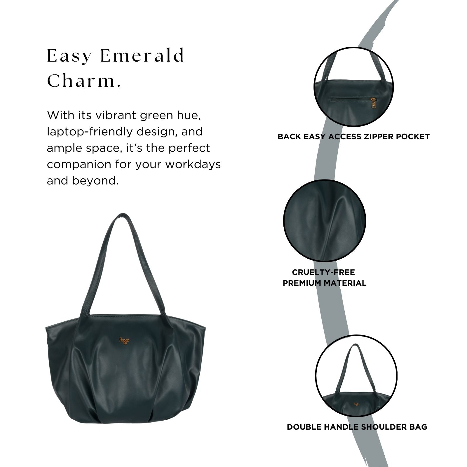 Raha Green Large Tote Bag