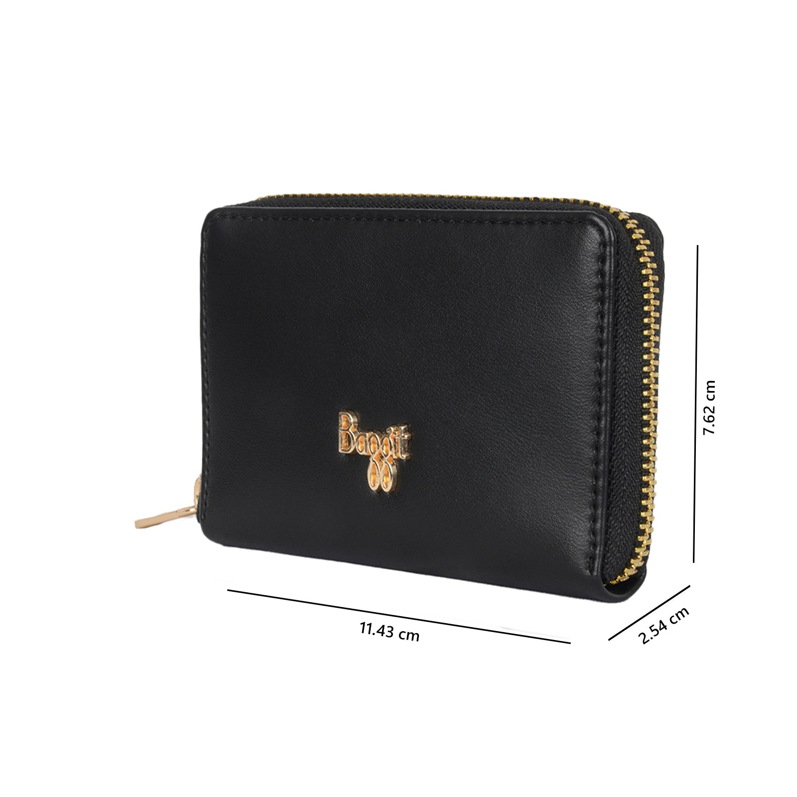 Varian Black Small Ziparound Wallet