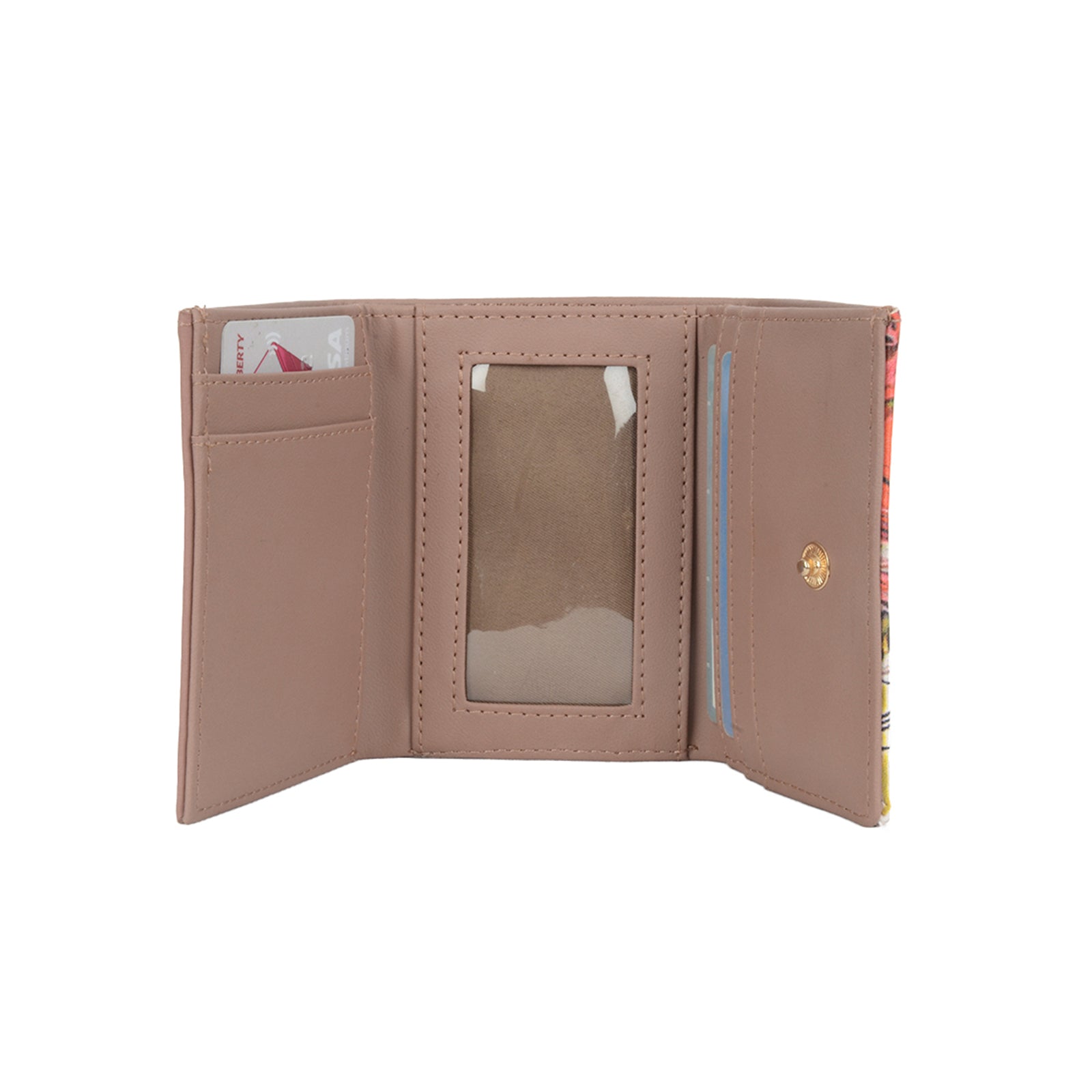 Dior Pink Small Three Fold Wallets