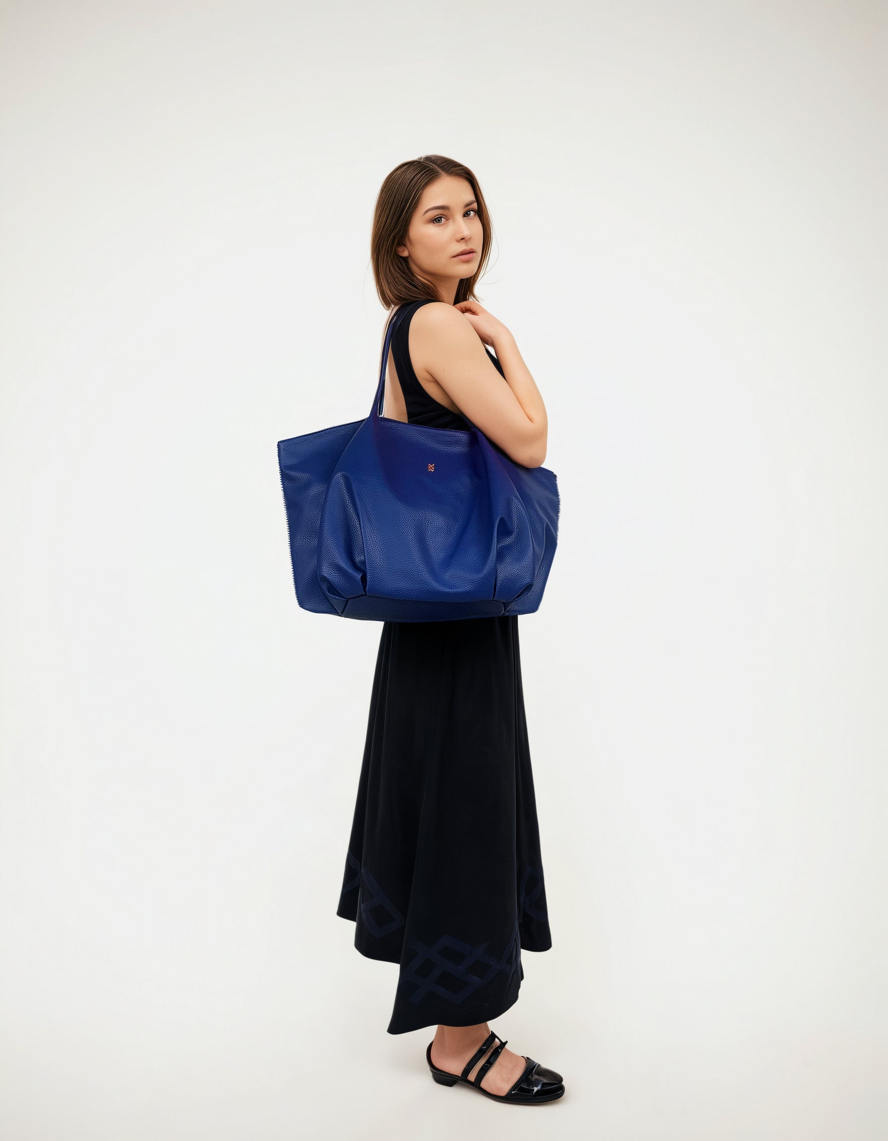 Taha Blue Oversize Bags