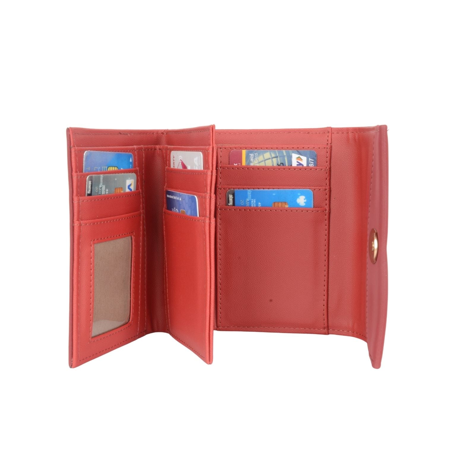 Coko Red Small Three Fold Wallet