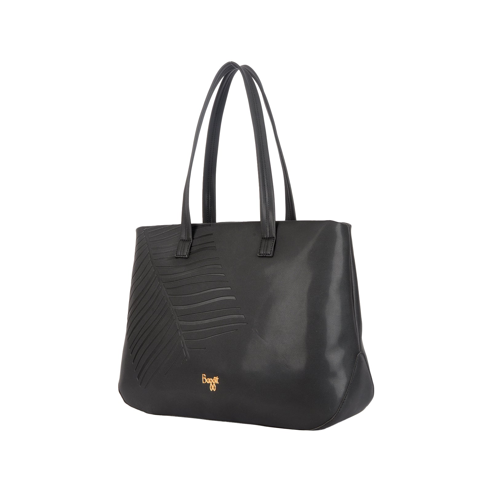 Petaline Black Large Tote Bag