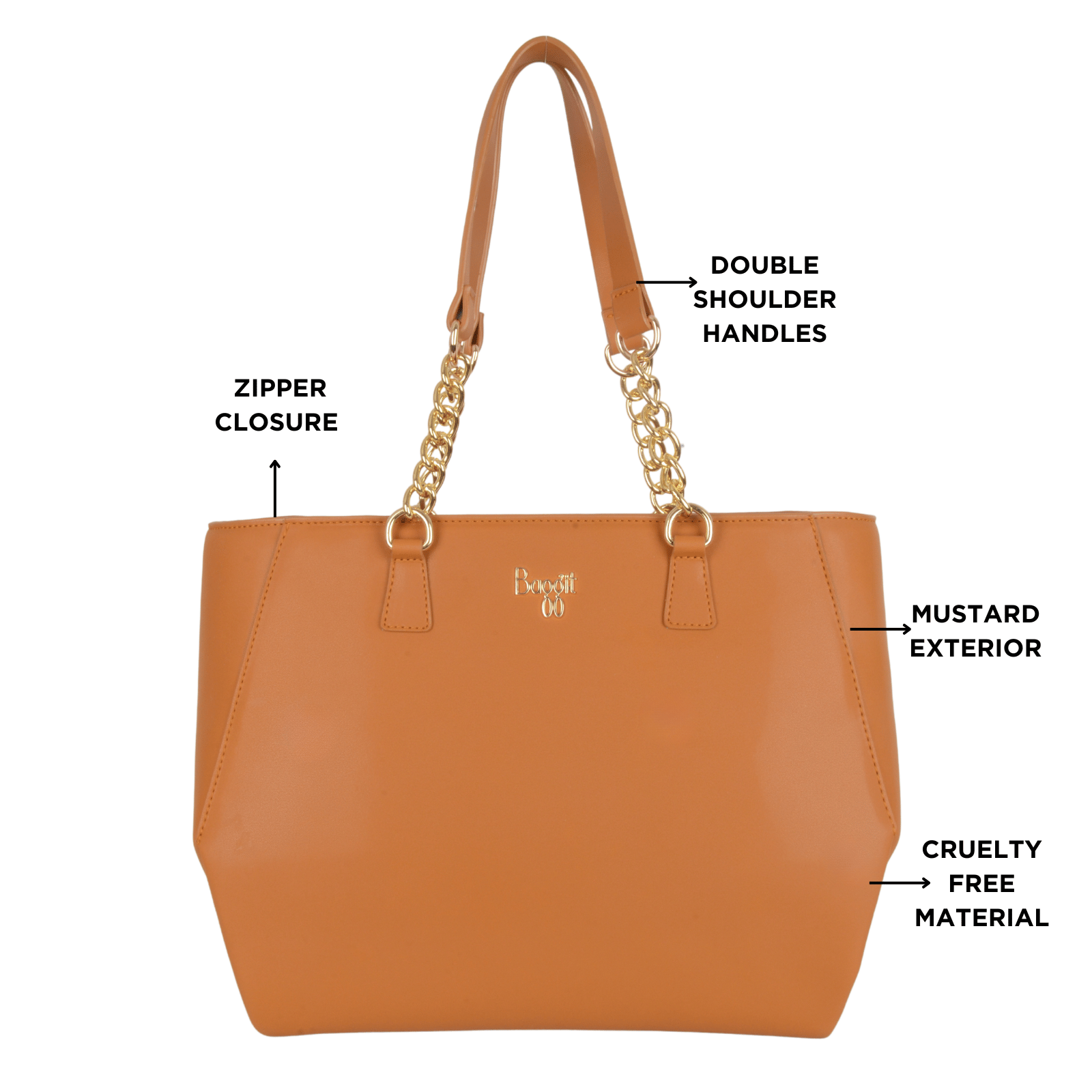 Caren Mustard Large Bag