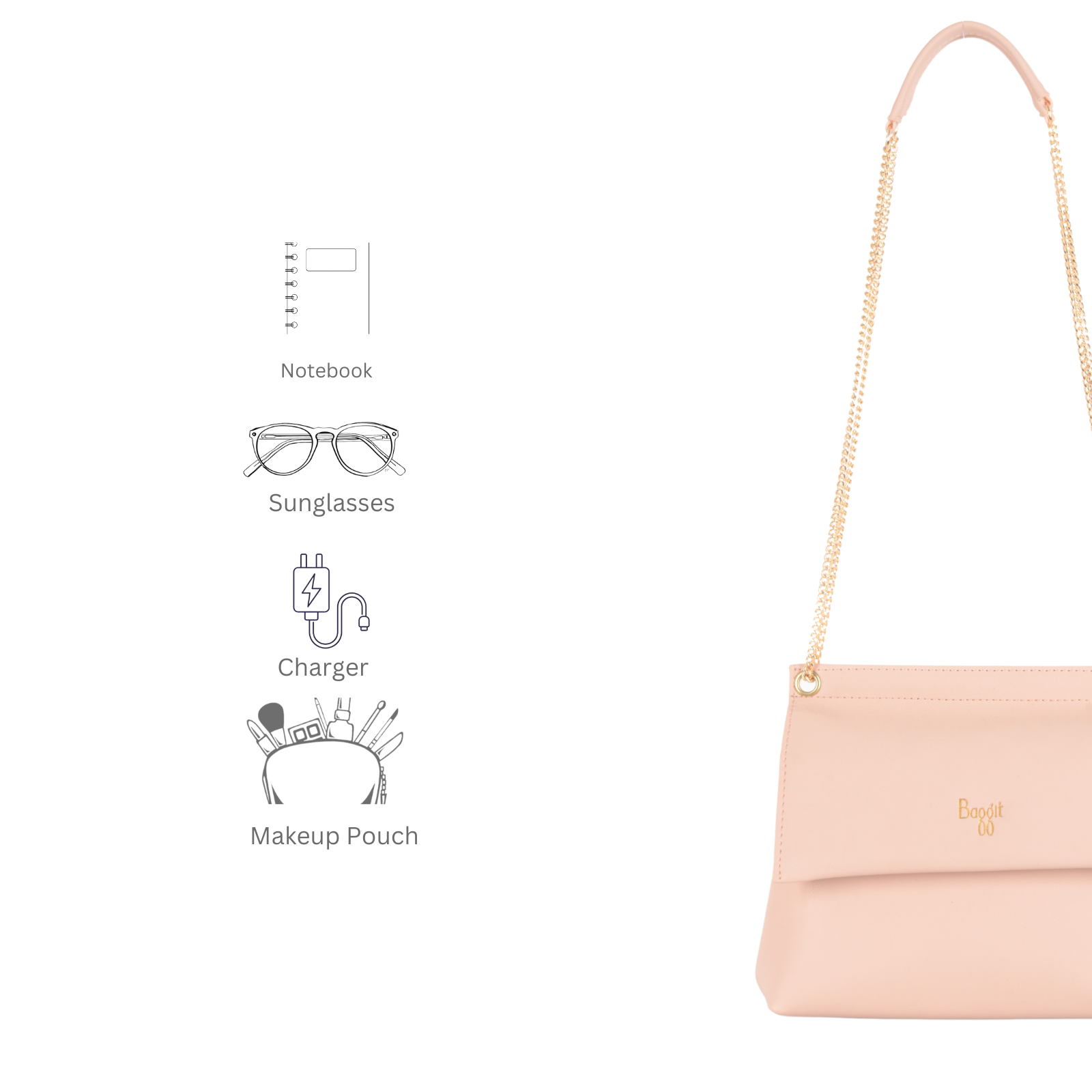 Caren Meow 5 Ss Soft Pink Extra Small Tote Bag