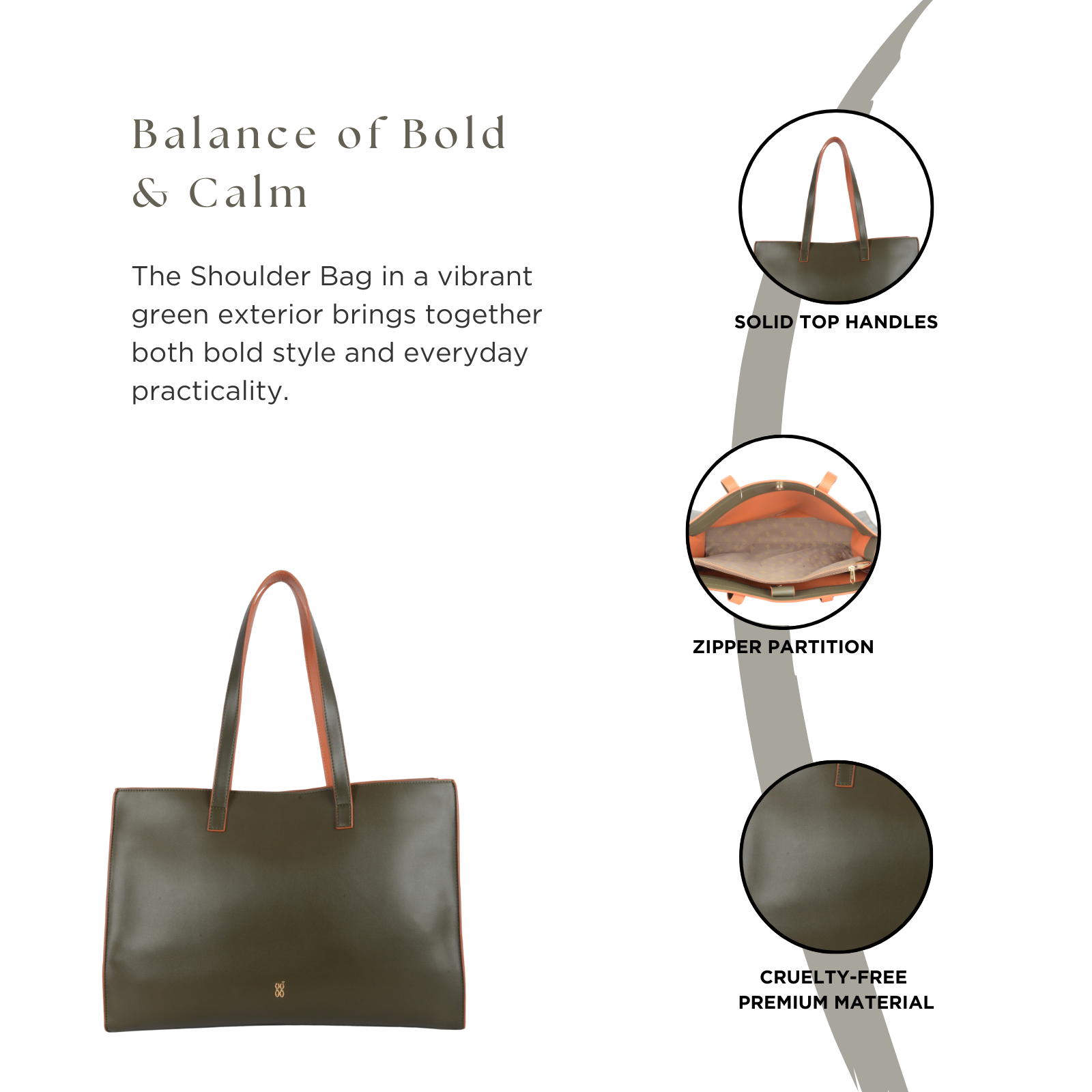 Reem Green Oversize Bags