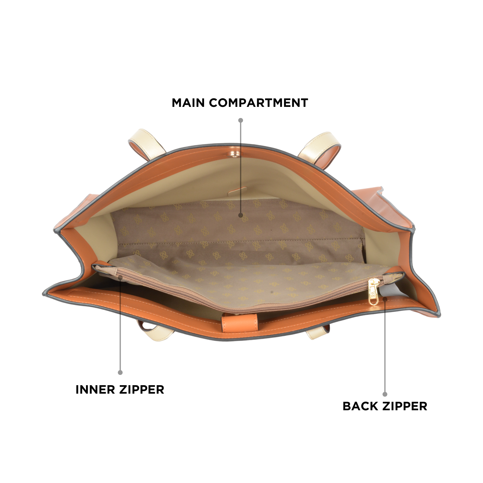 Reem Gold Oversize Bags