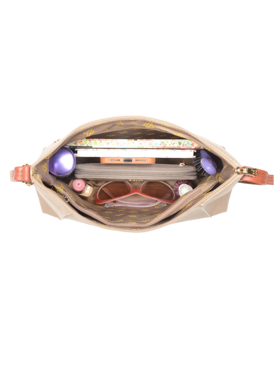 Amara Beige Medium Hobo Bag