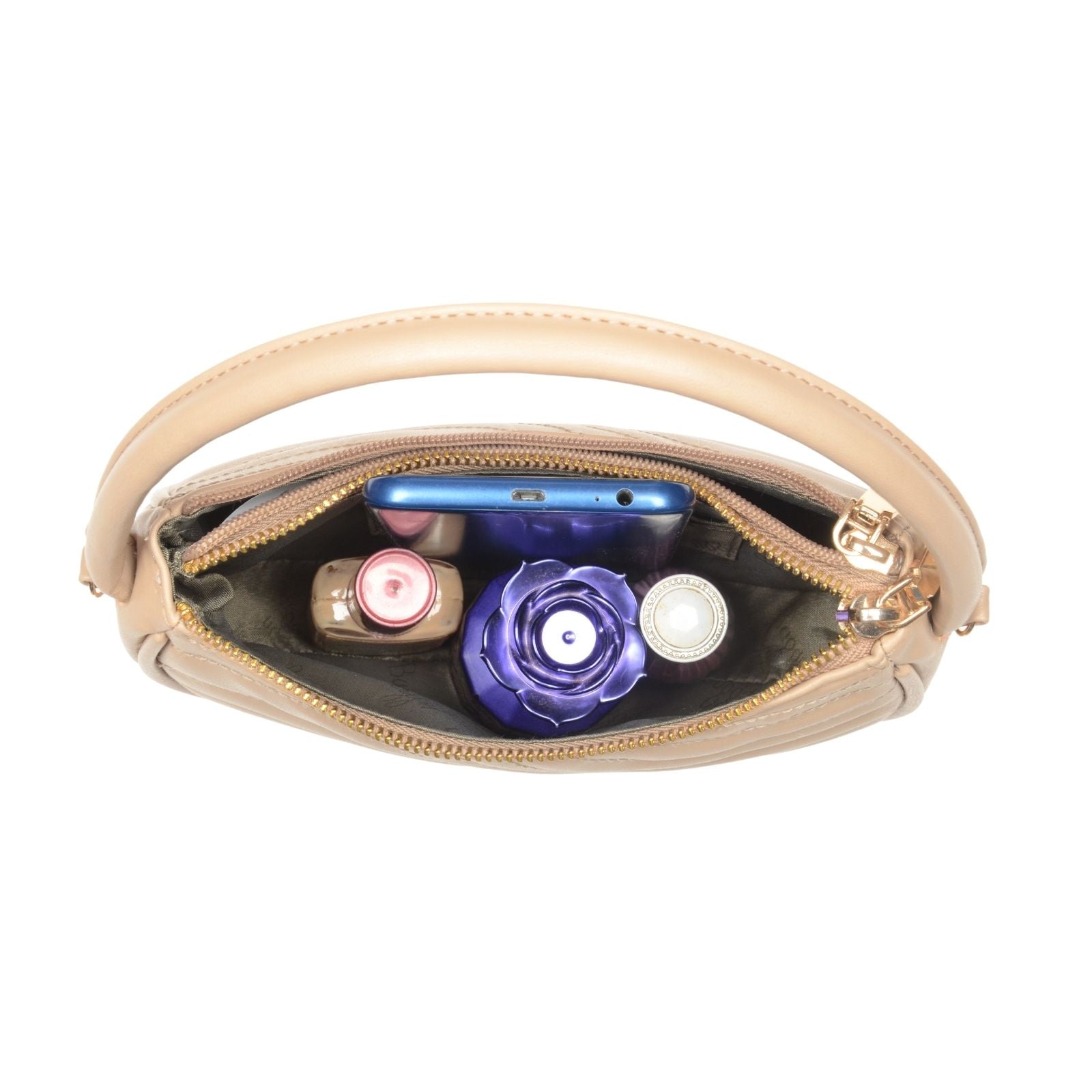 Curling Beige Small Sling Bag