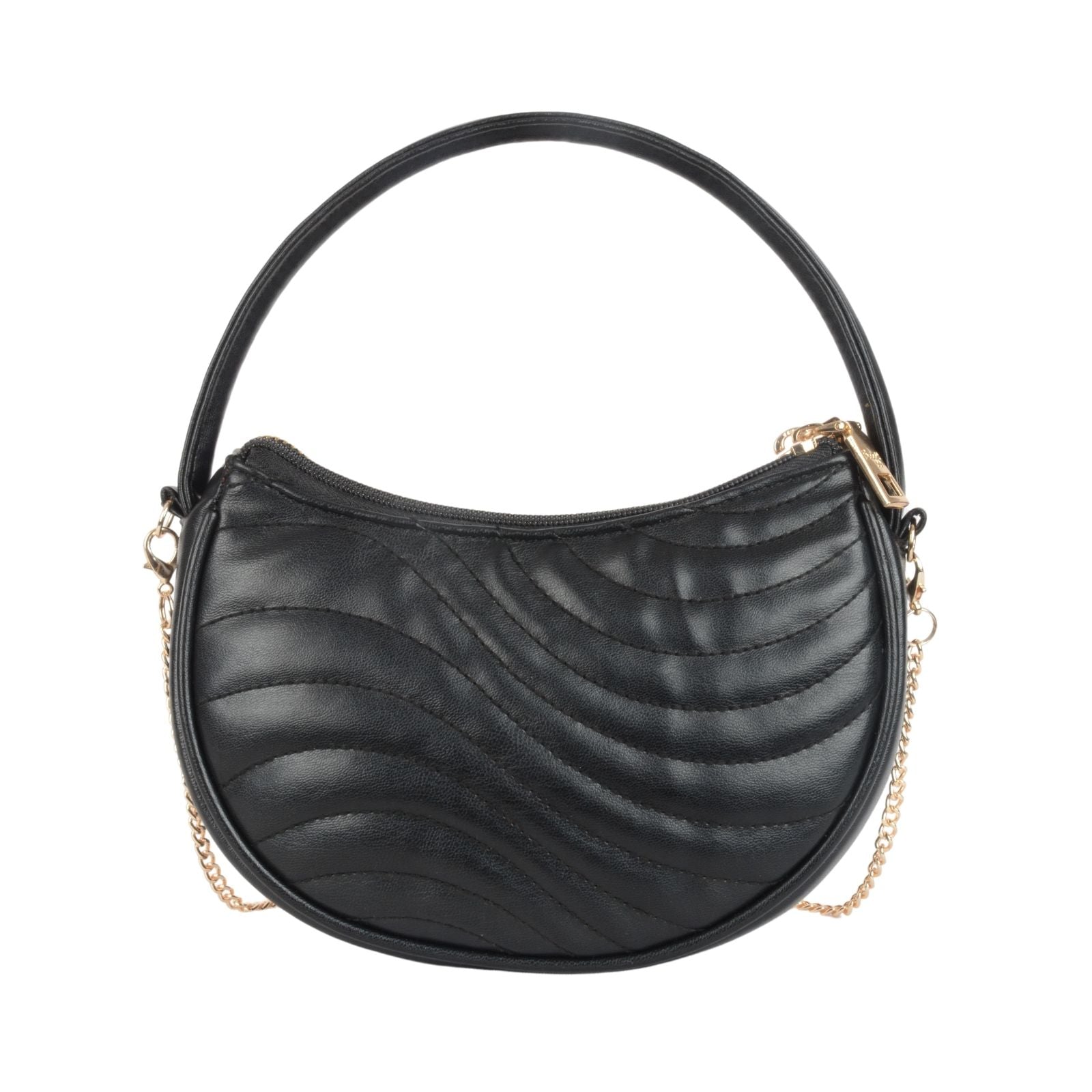 Curling Black Small Sling Bag