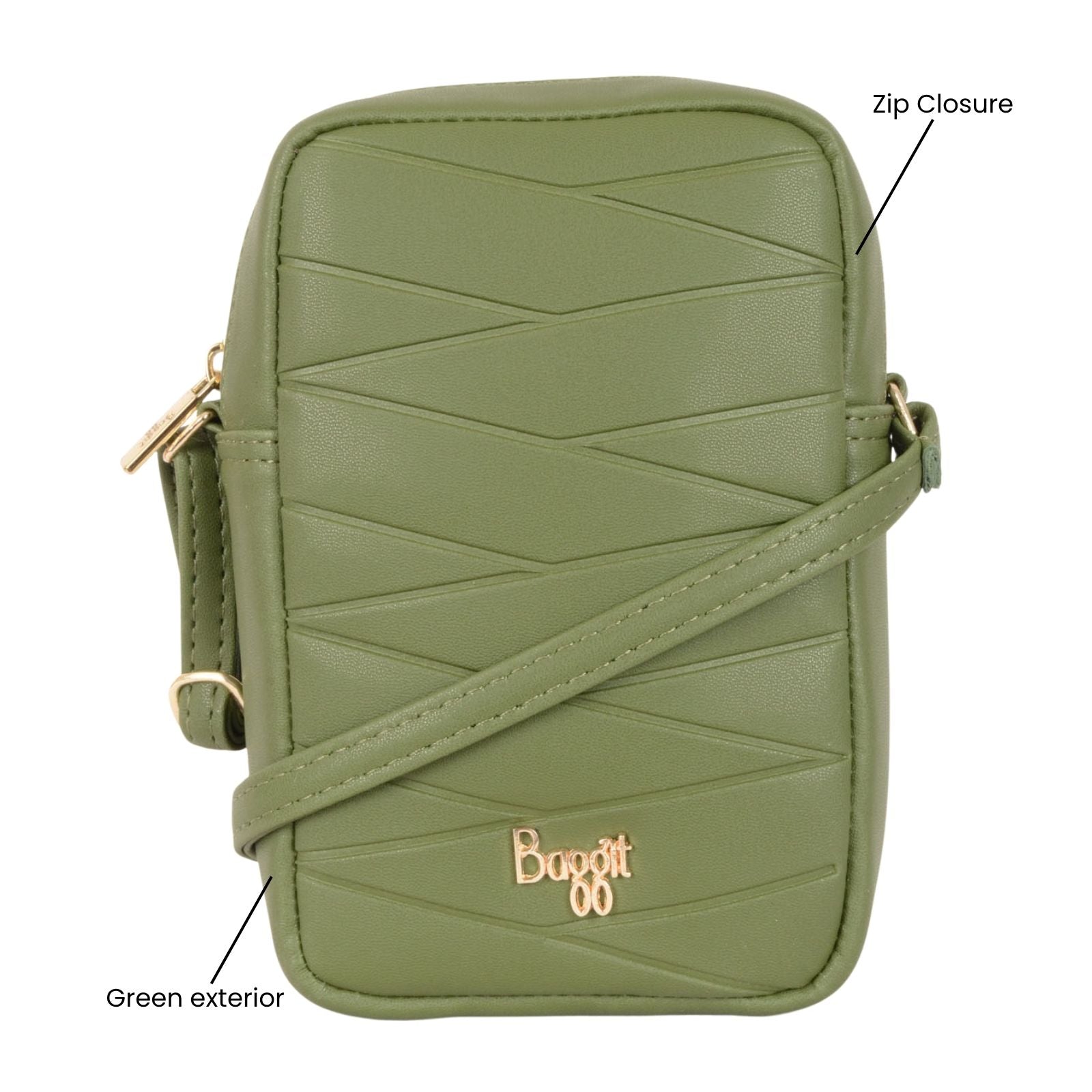 Upward Meow Wild Green Extra Small Camera Bag