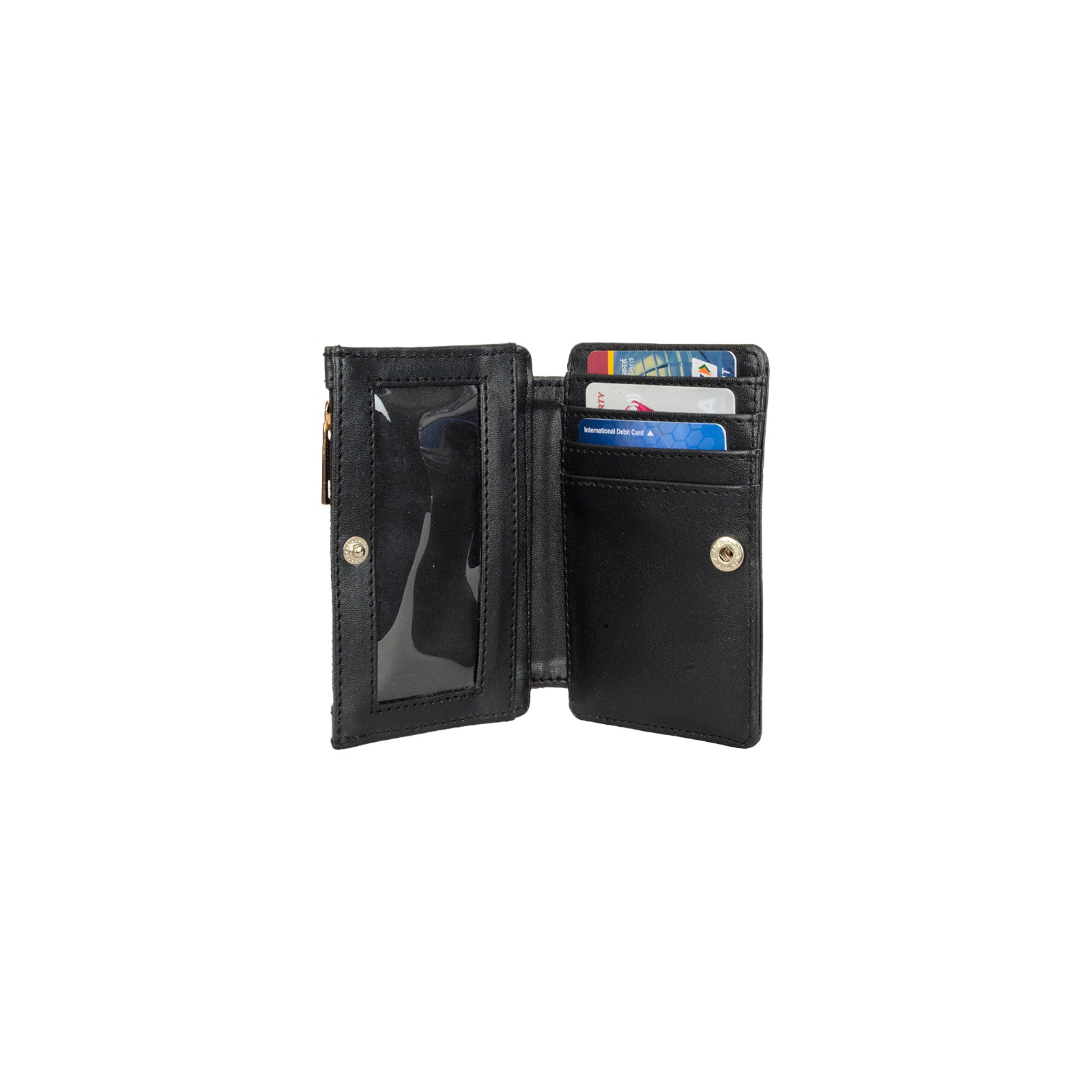 Vocal Fosh Black Extra Small 2 Fold Wallets