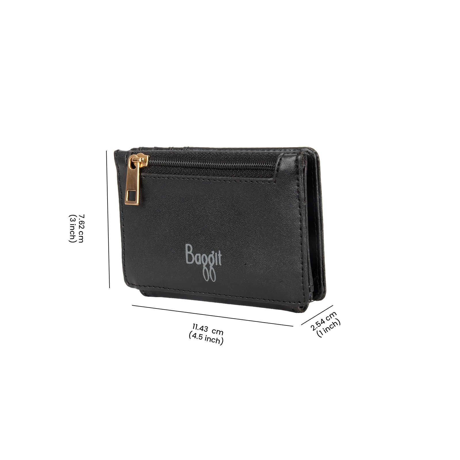 Vocal Fosh Black Extra Small 2 Fold Wallets