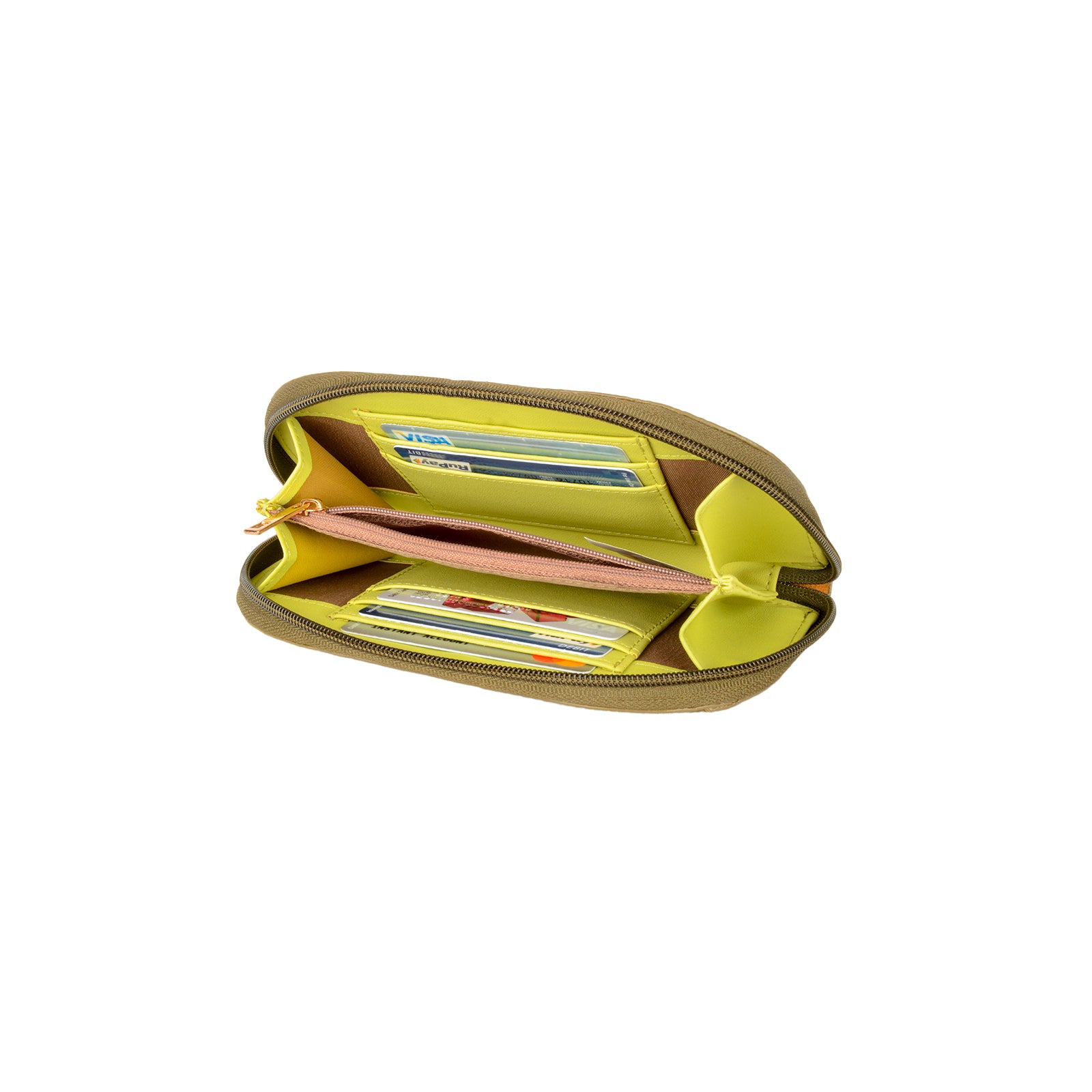 Minded Milled 5 Bay Leaf Large Ziparound Wallets