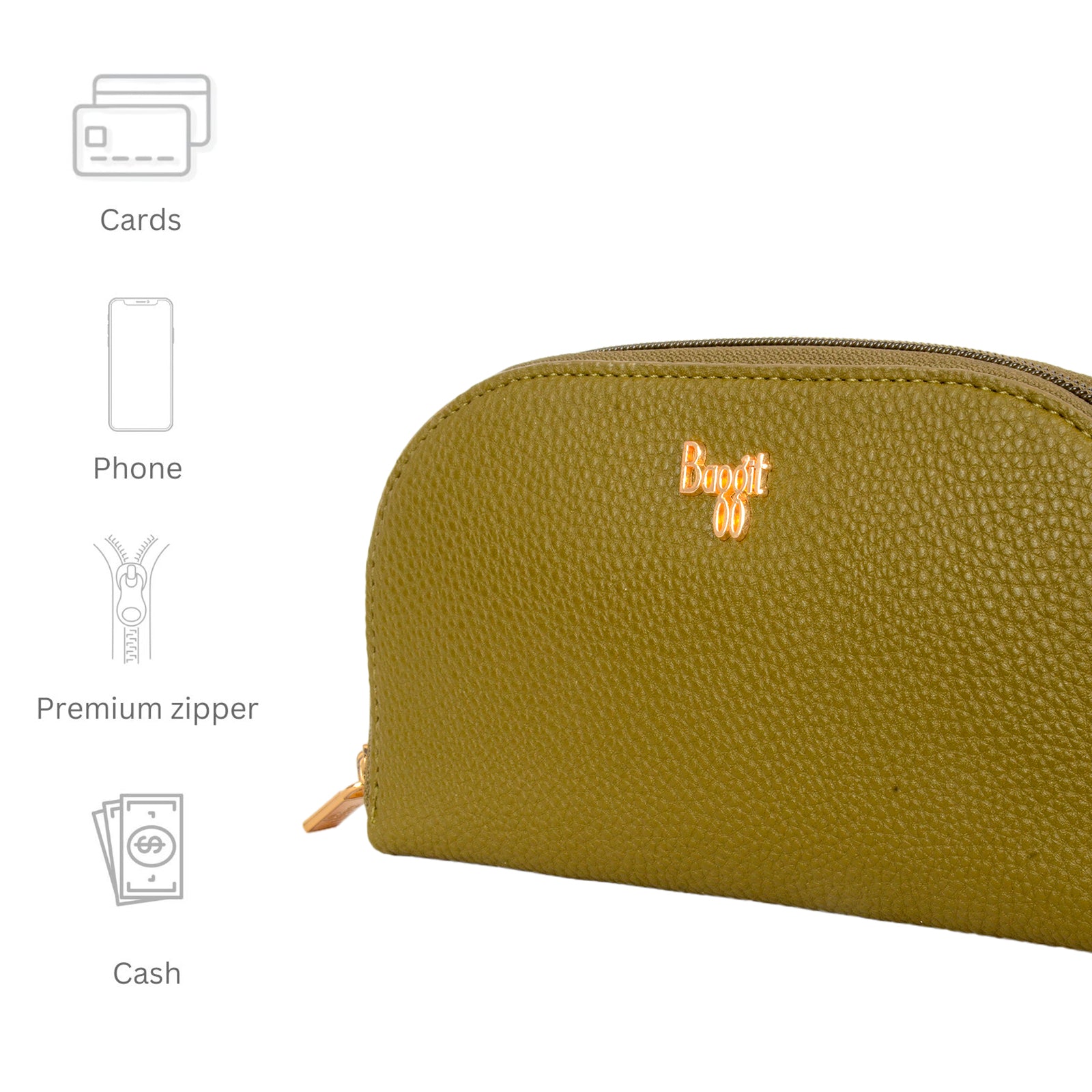 Minded Milled 5 Bay Leaf Large Ziparound Wallets