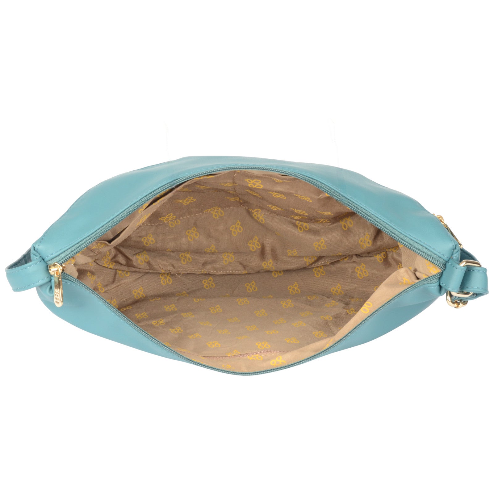 Flowless Teal Medium Hobo Bags