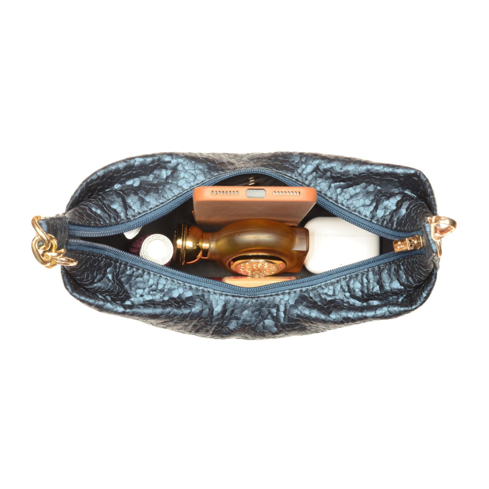 Raffles Blue Extra Small Hobo Bag