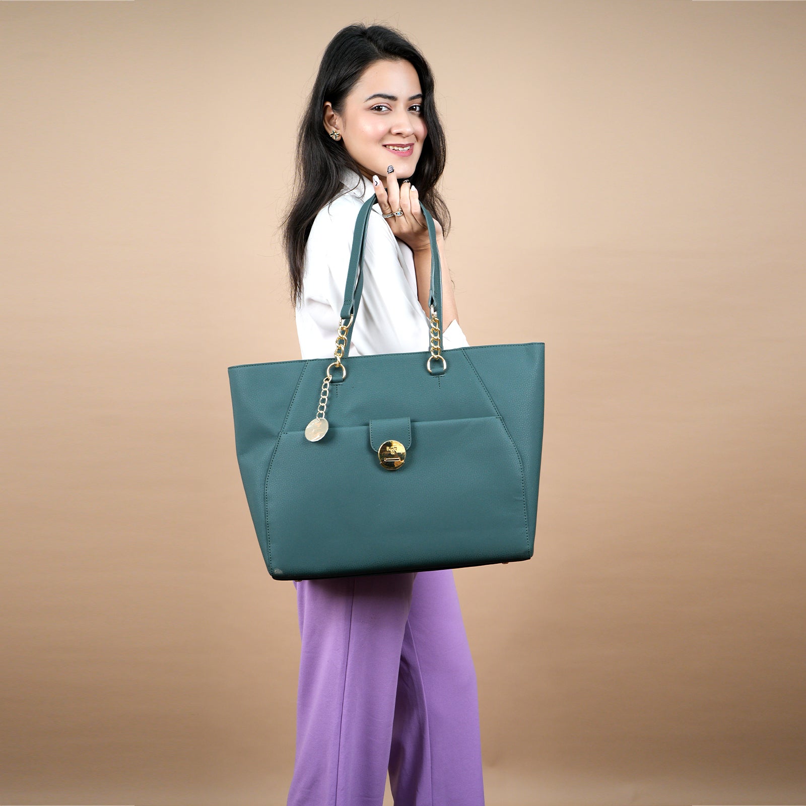 Jonquil Green Large Laptop Laptop Bag