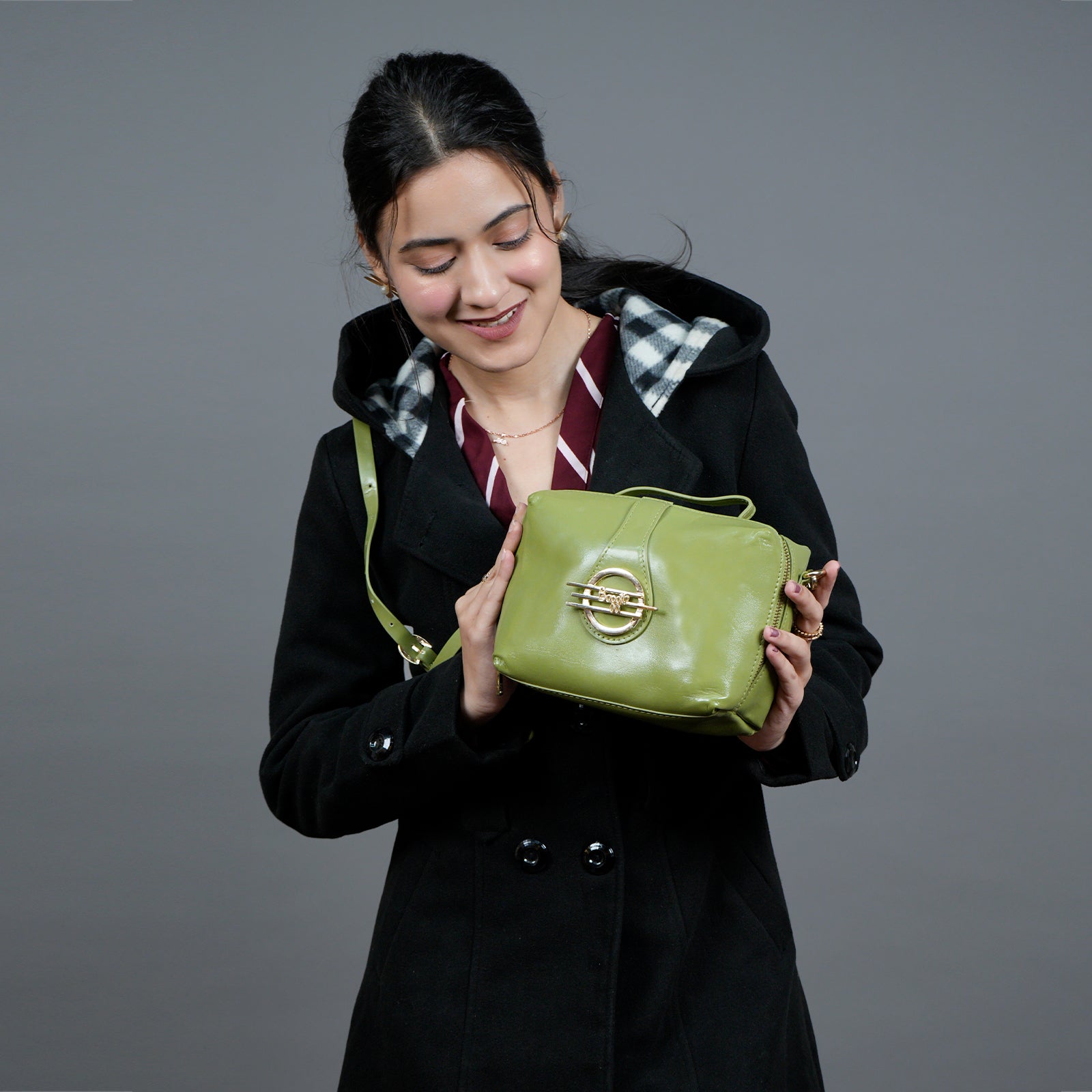 Estupendo Green Small Satchel Bag - Main Image