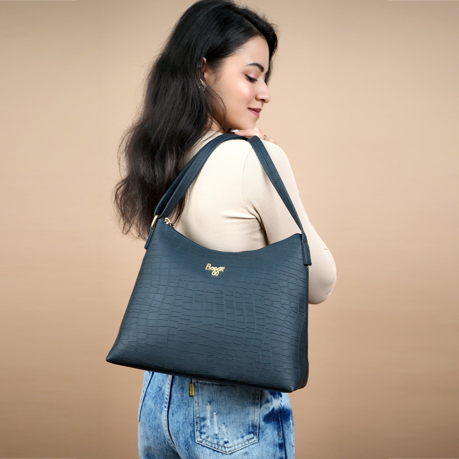 York Blue Medium Hobo Sling Bag