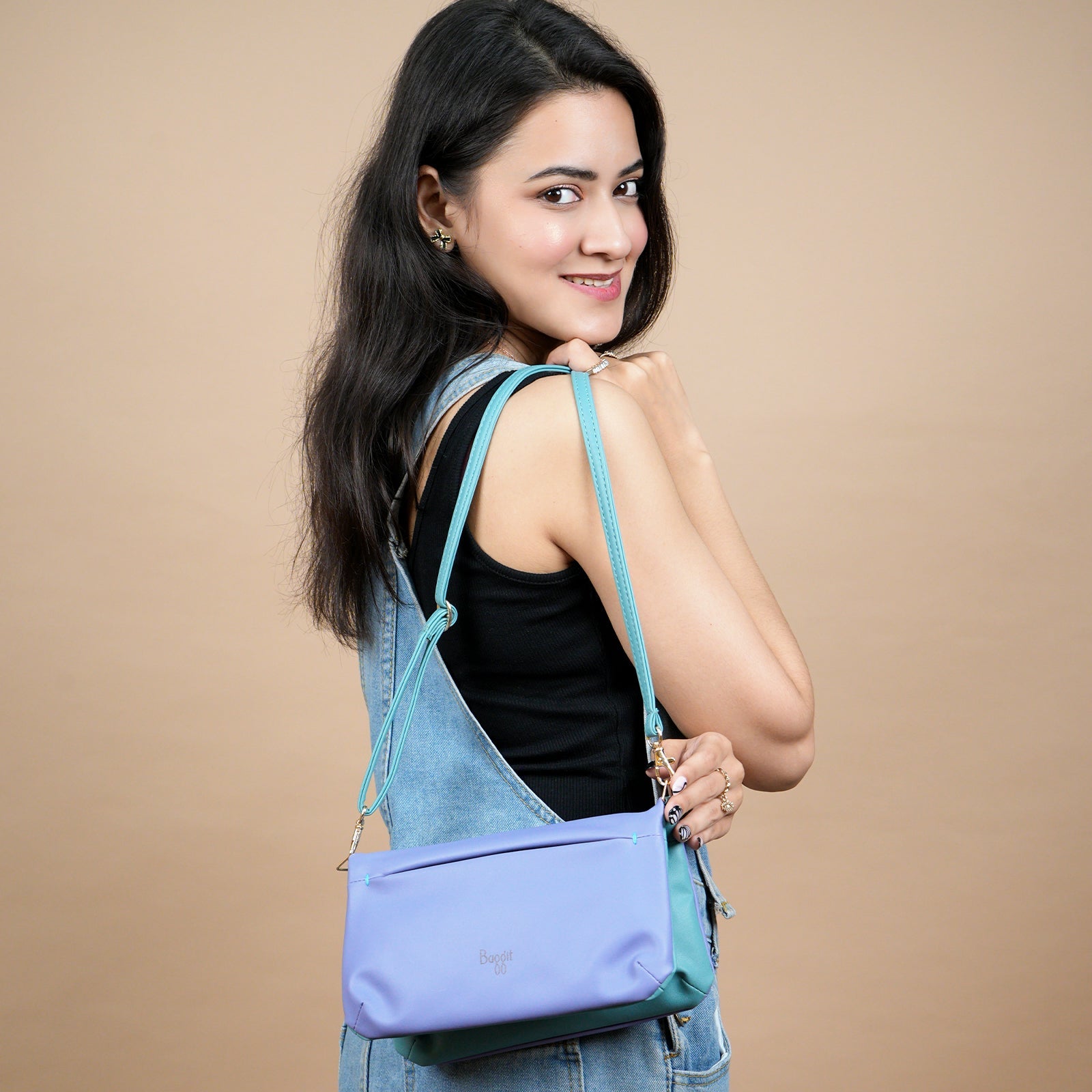 Minded Blue Small Tote Sling Bag
