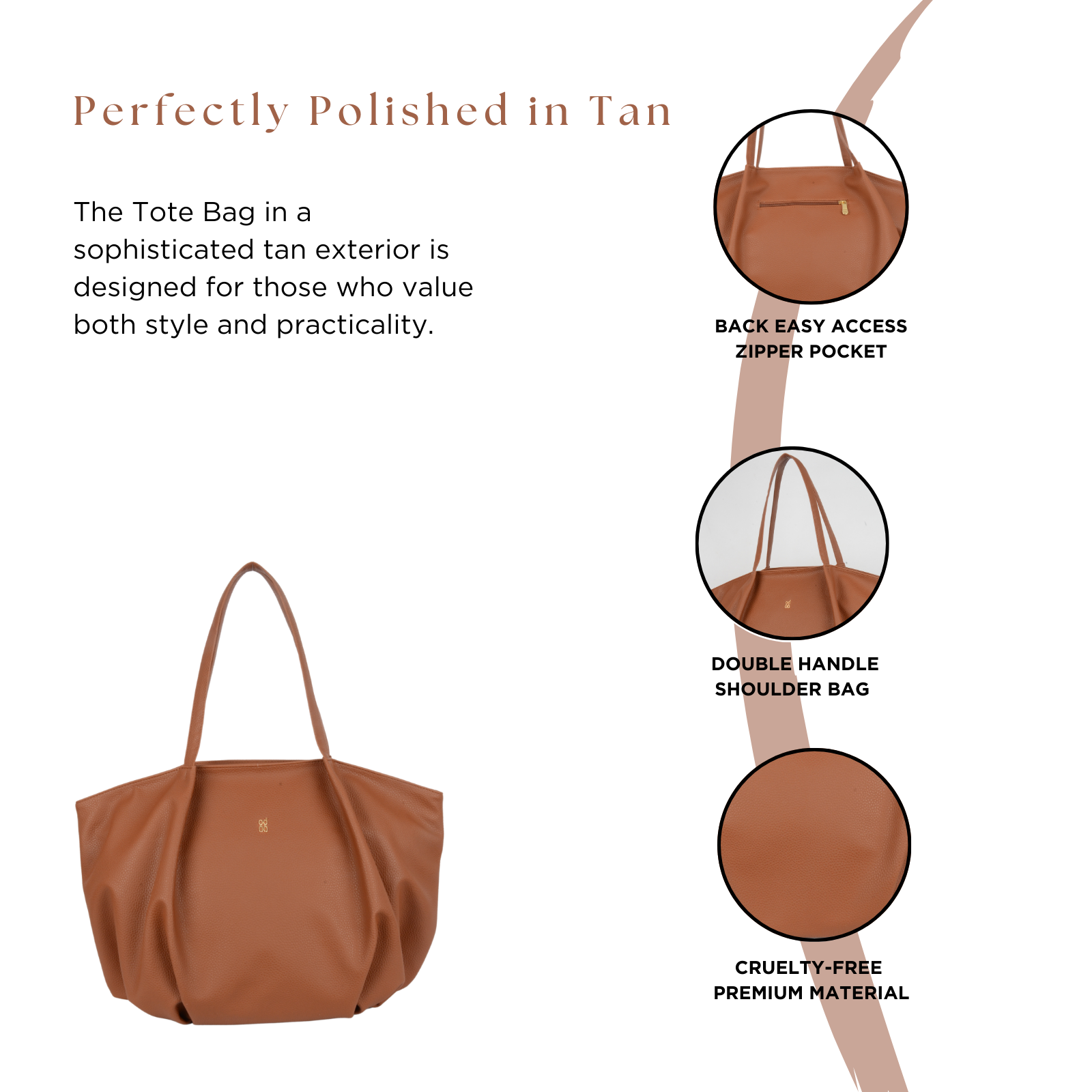 Taha Tan Oversize Bags