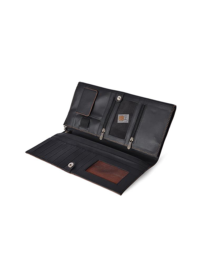 Jackson Black Oversize Two Fold Wallet