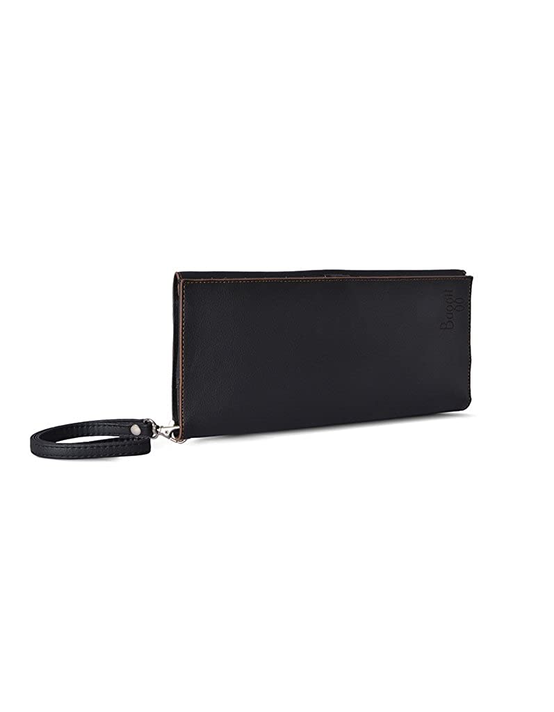 Jackson Black Oversize Two Fold Wallet
