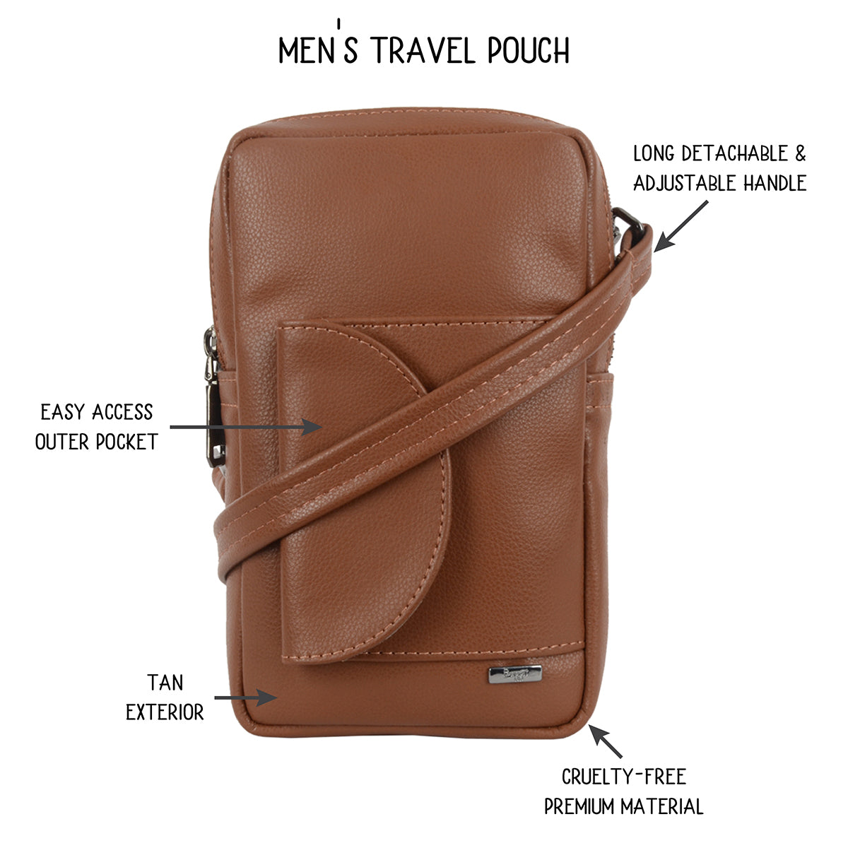 Define Tan Large Vertical Sling Bags