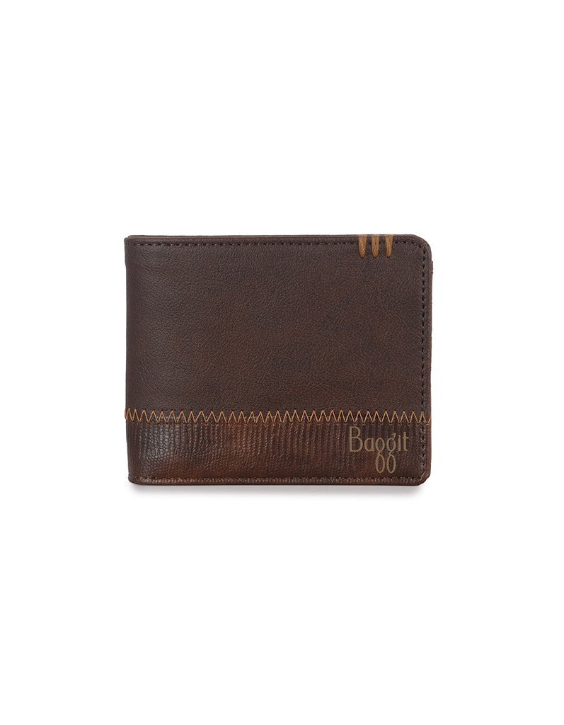 Acom Brown Small Two Fold Wallet