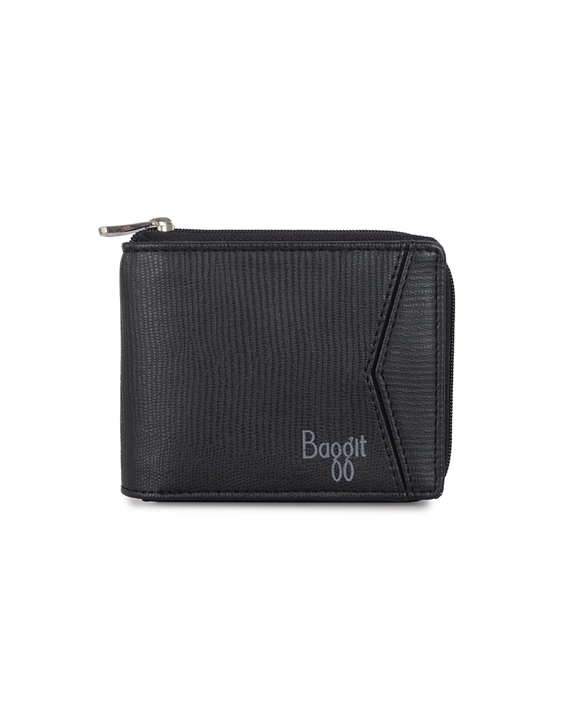 Berlin Black Small Ziparound Wallet