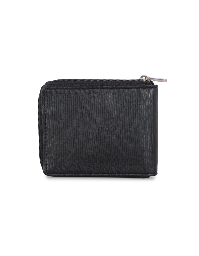 Berlin Black Small Ziparound Wallet