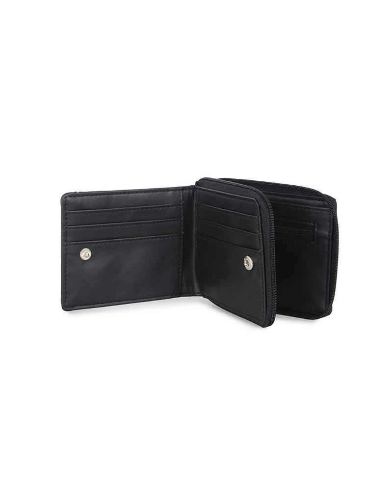 Berlin Black Small Ziparound Wallet