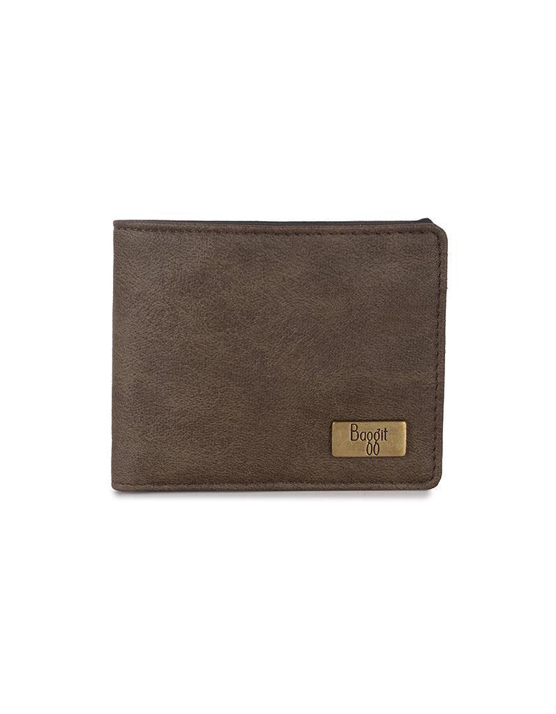 Jeep Brown Small Two Fold Wallet