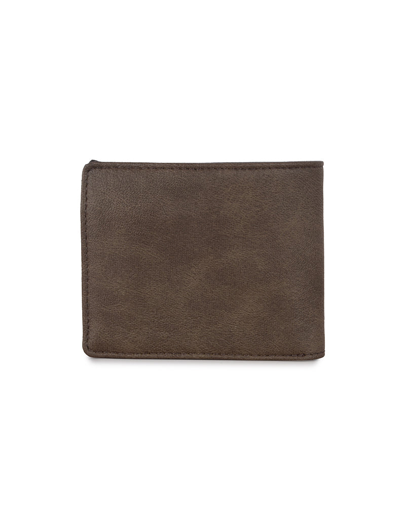 Jeep Brown Small Two Fold Wallet