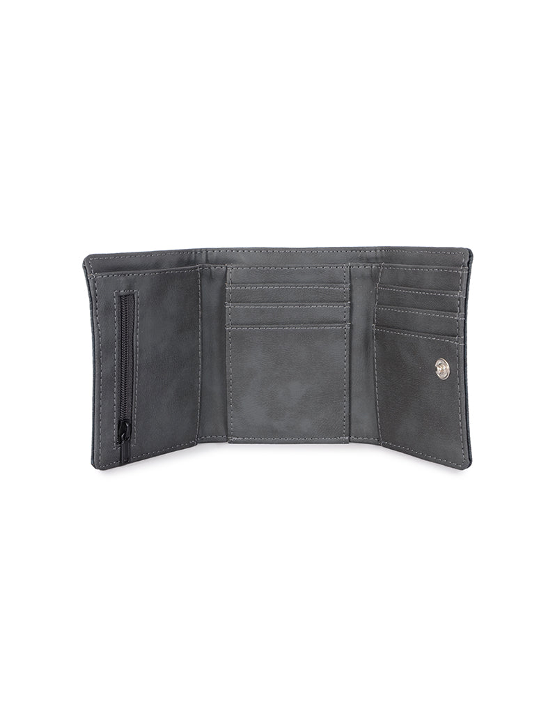 Spiritual Blue Small Three Fold Wallet