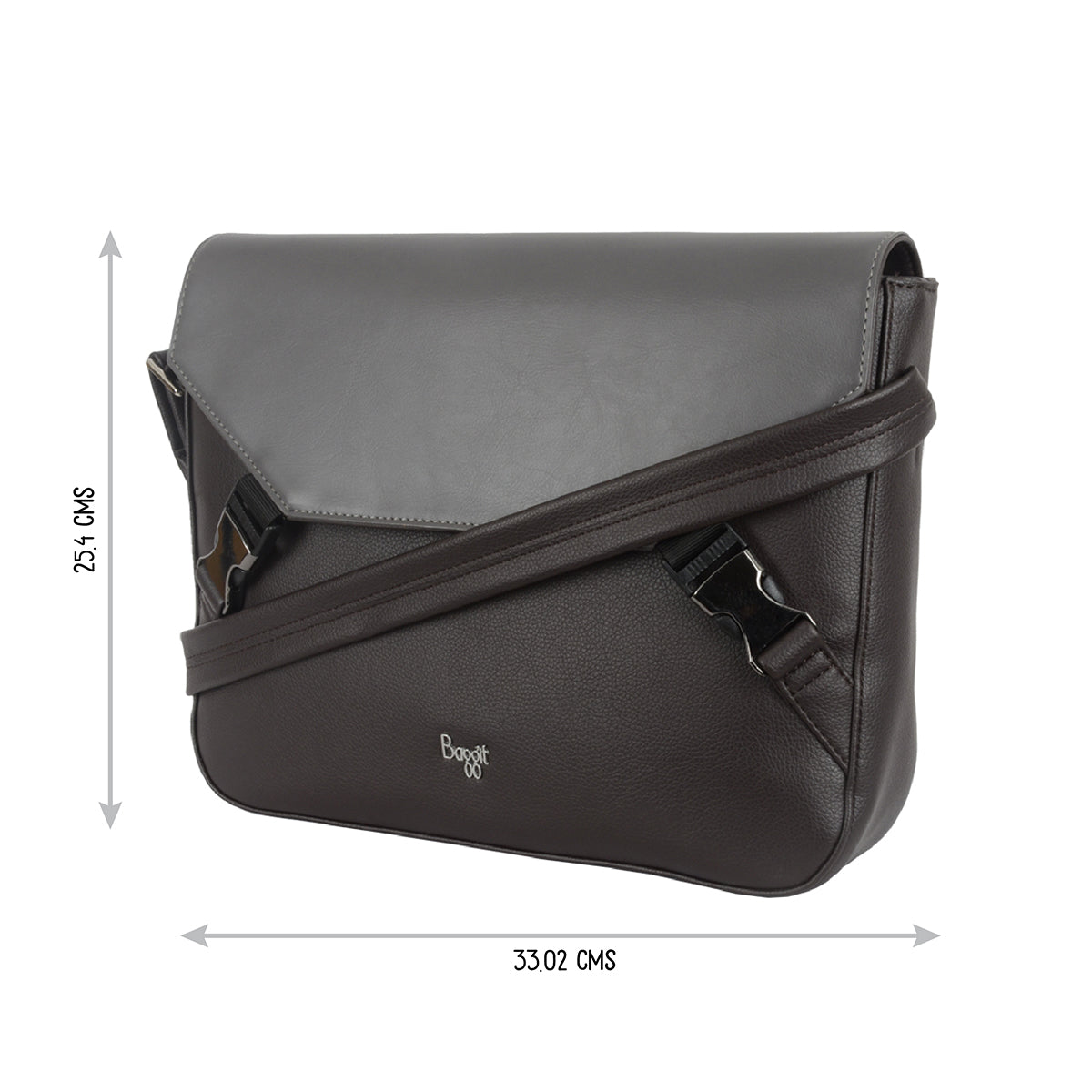 Cred Brown Medium Messenger Bags