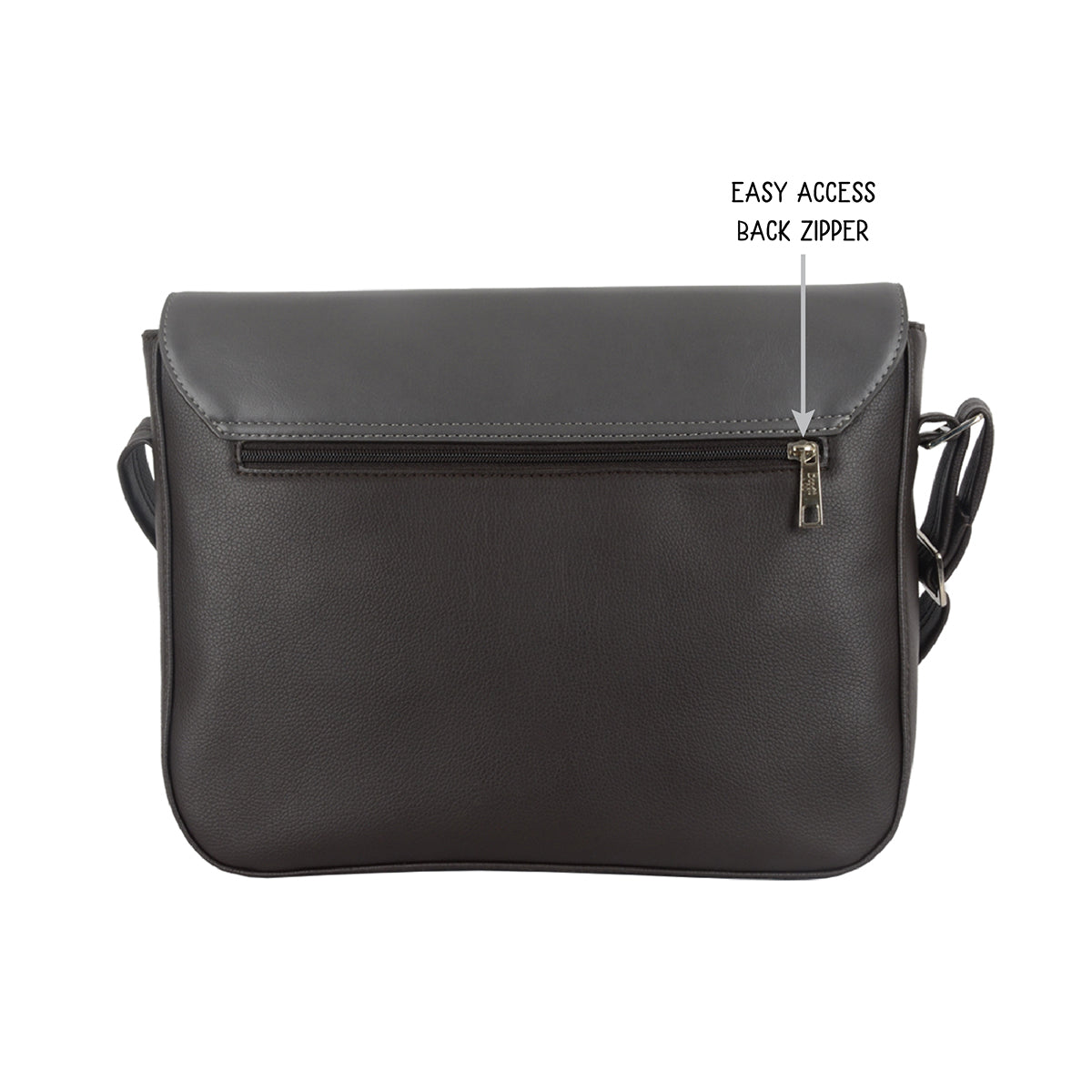 Cred Brown Medium Messenger Bags