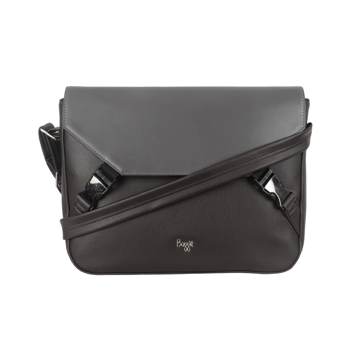 Cred Brown Medium Messenger Bags