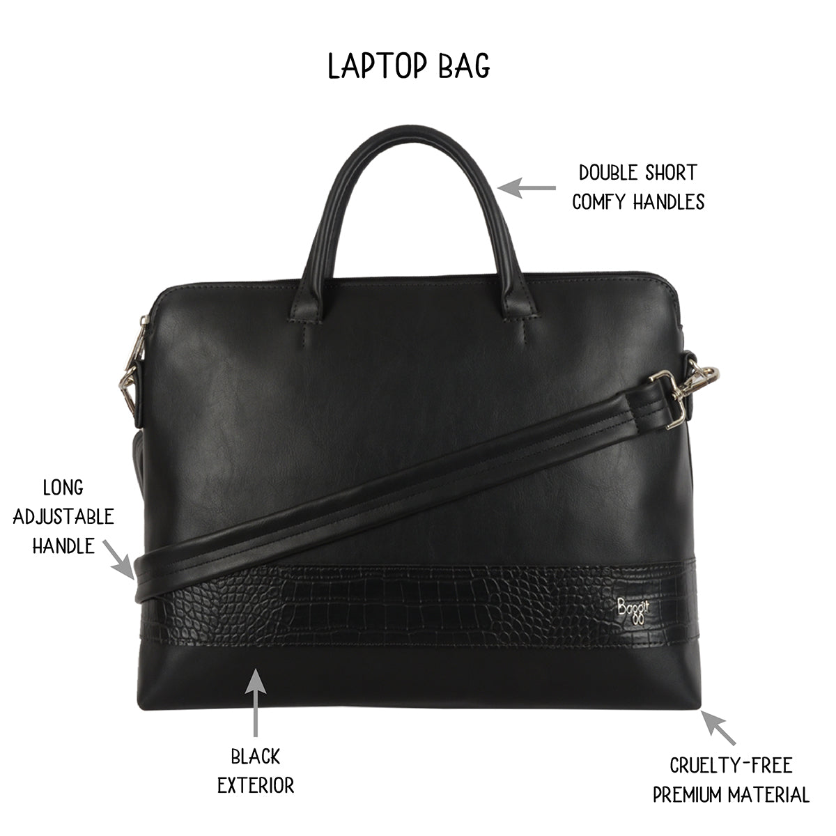 Equinox Black Large Laptop Bags