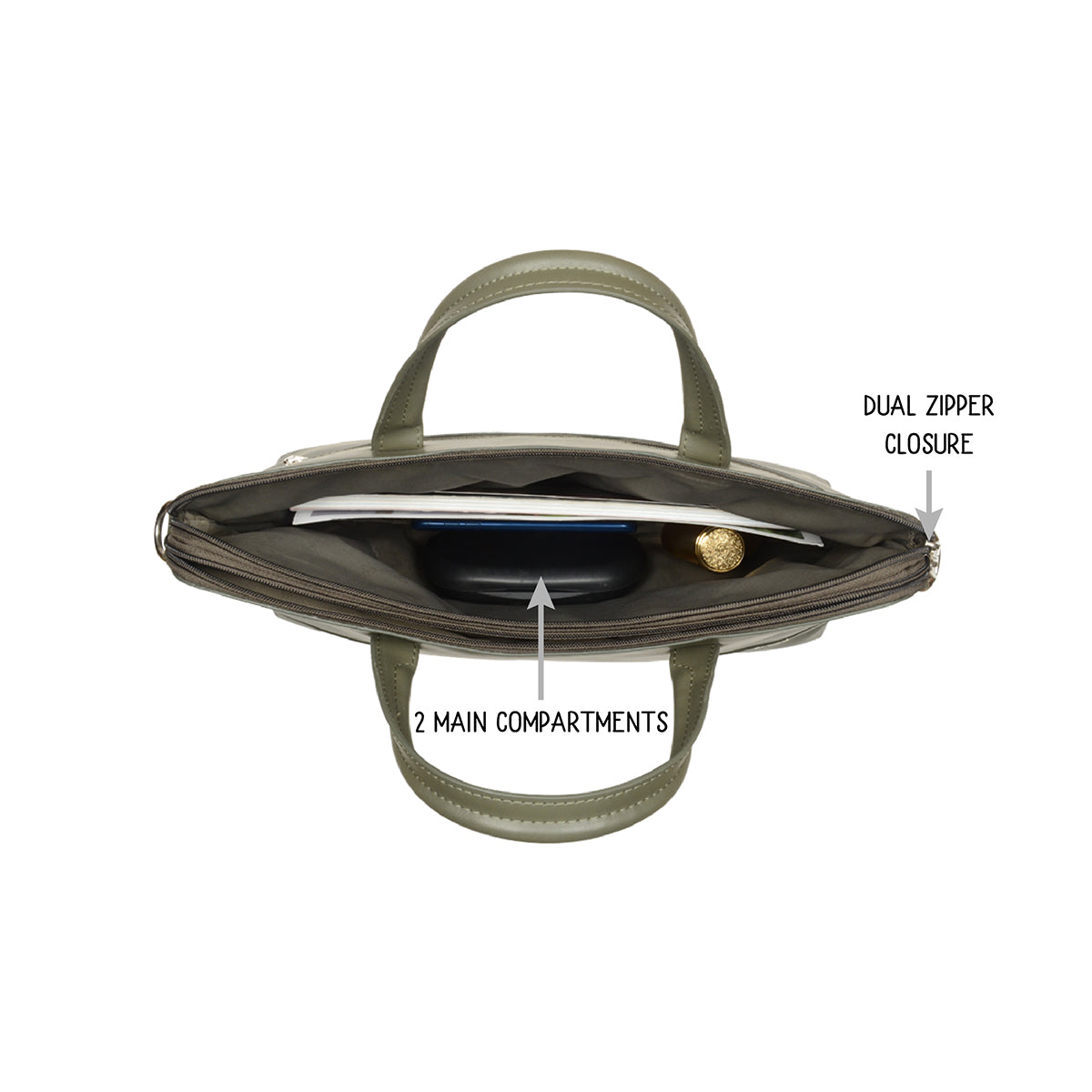 Equinox Green Large Laptop Bag