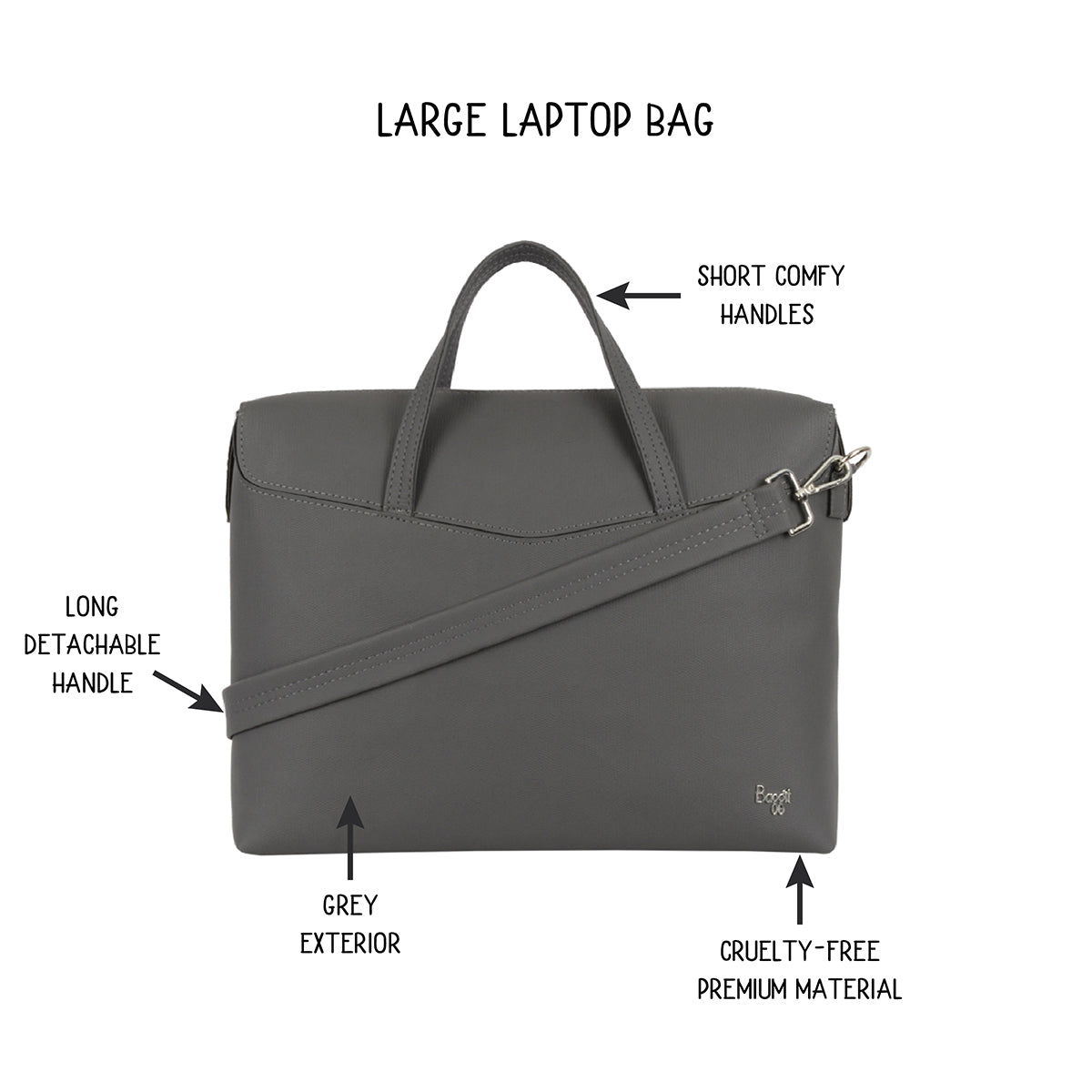 Exide Grey Large Laptop Bag