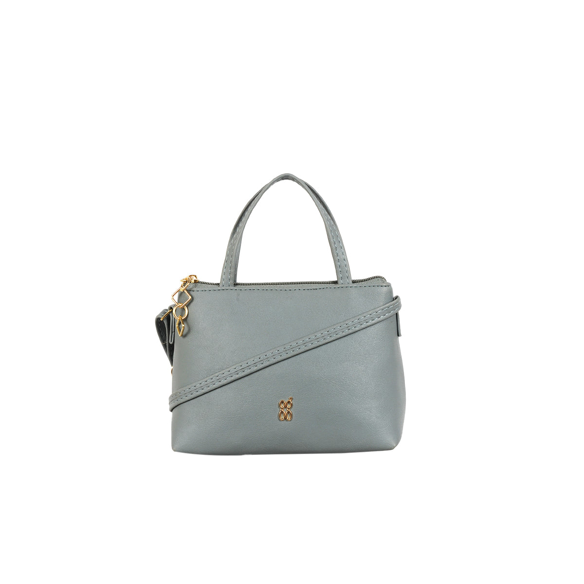 Alyssa Blue XL Satchel Sling Bags