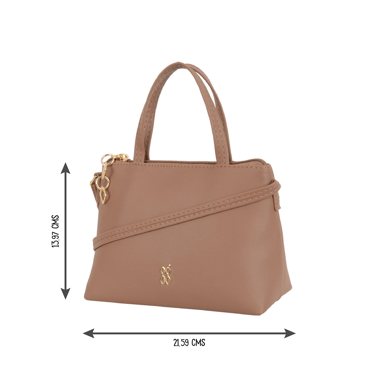 Alyssa Beige Large Satchel Bag