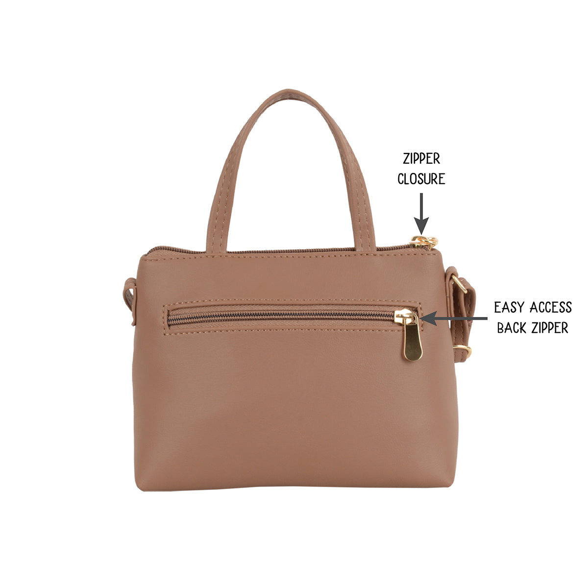 Alyssa Beige Large Satchel Bag