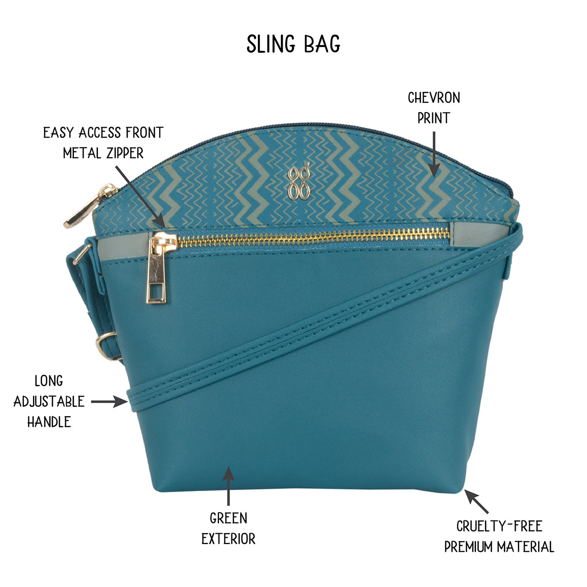 Amigo Green XS Bowling Sling Bags